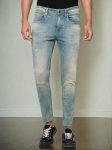 Cloud Blue Solid Rider Fit Jeans | JadeBlue