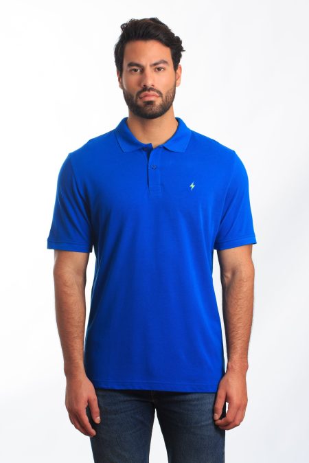 Mens Blue Polo P-125